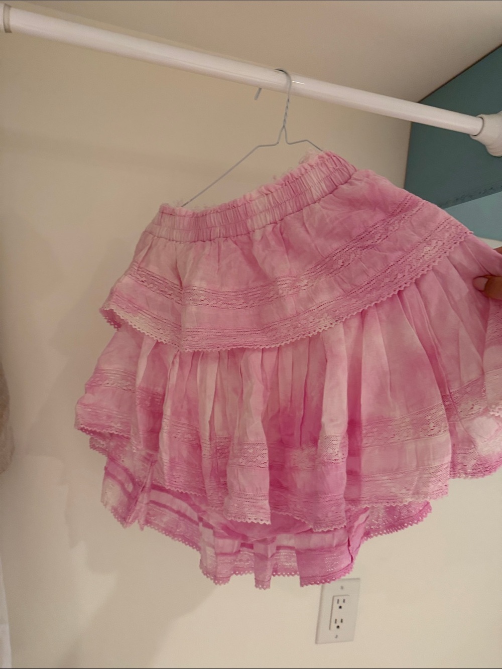 Loveshackfancy Pink Ruffle Skirt - Women's Skirt